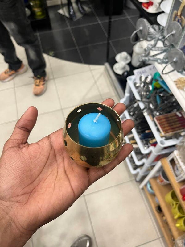 Brass Candle Holder - Brass