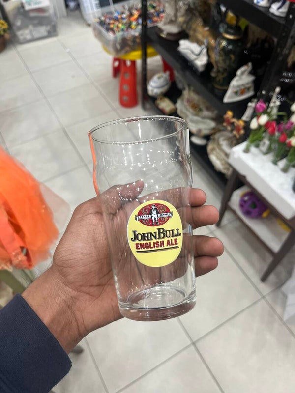 John Bull English Ale Dimplee Beer Glass - Glasses