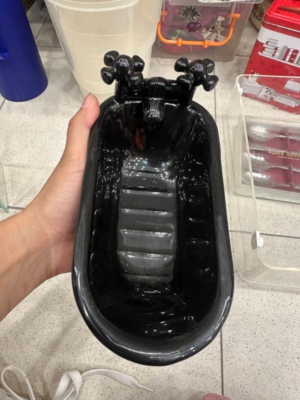 Ceramic Mini Bathtub Soap Tray - Supplies