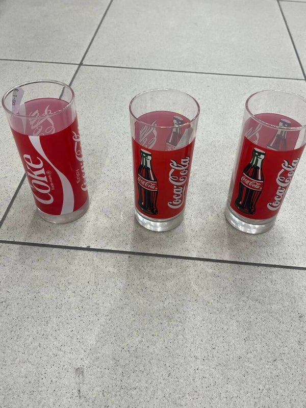 Coca Cola Glasses - €1 Euro Each - Glasses