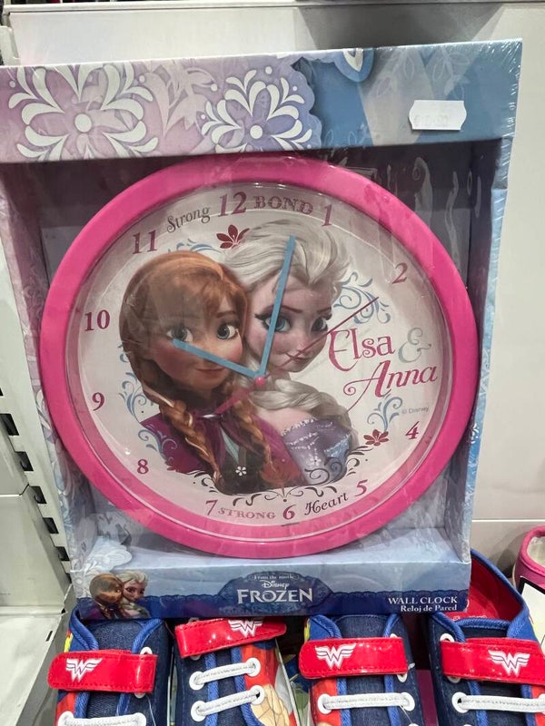 Frozen Wall Clock - New - Supplies