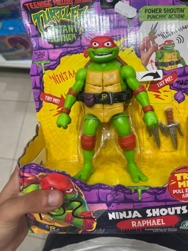Teenage Mutant Ninja Turtles Ninja Shouting Rapheal - toys*