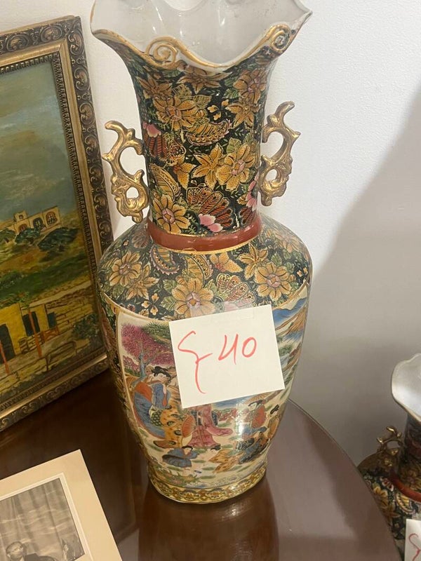 vintage Japanese Satsuma pottery - Decor*