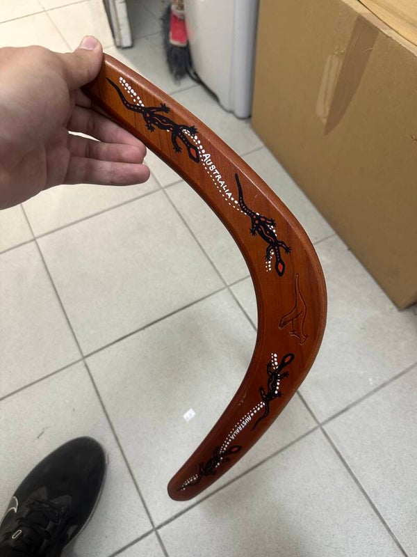 Wooden Australian Boomerang - Collectibles*