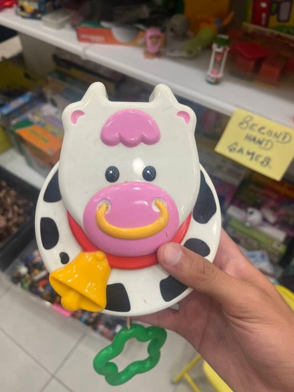 Pull string Cow toy - toys*
