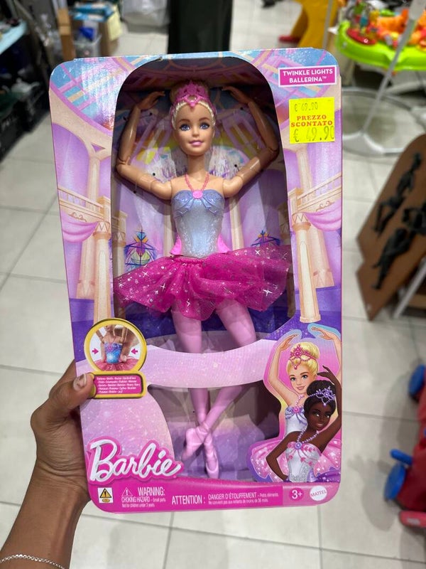 Barbie Twinkle Lights Ballerina - New - Toys*