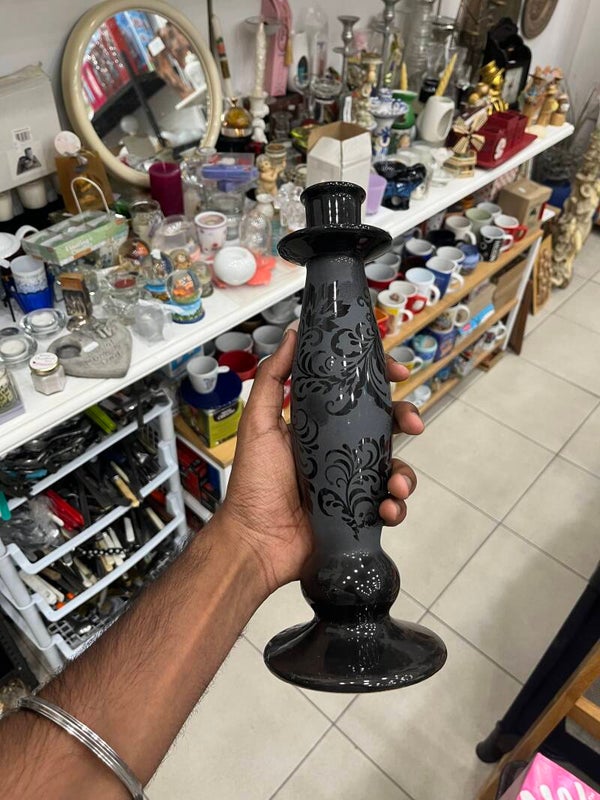 Glass Candle Stick - Candles