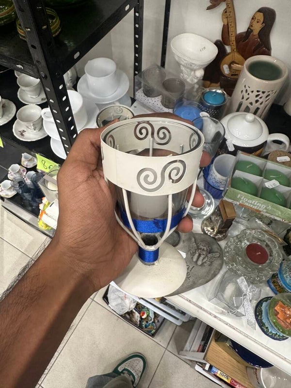 Metalllic Candle Holder - Candles