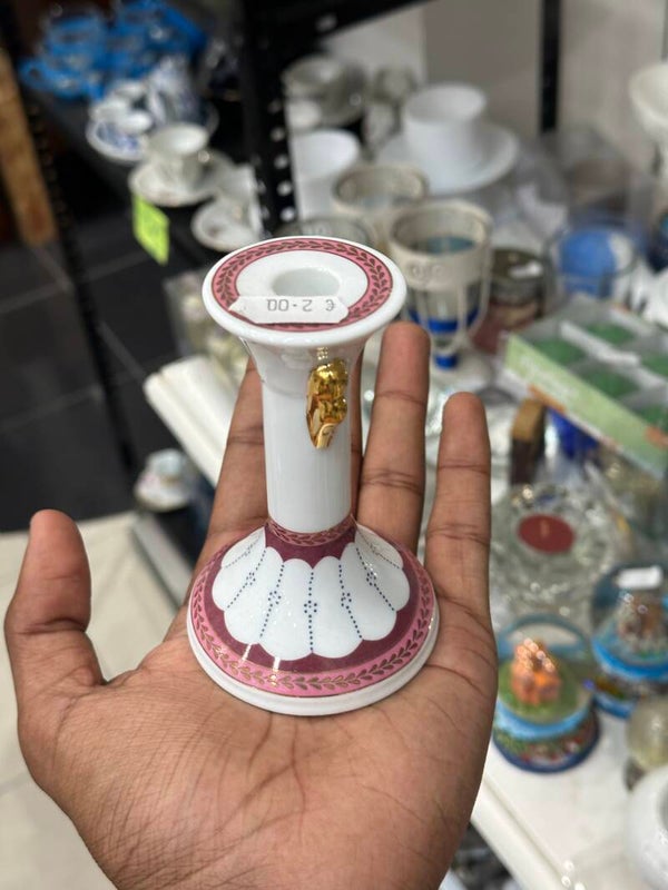 Porcelain Candle Holder - Candles