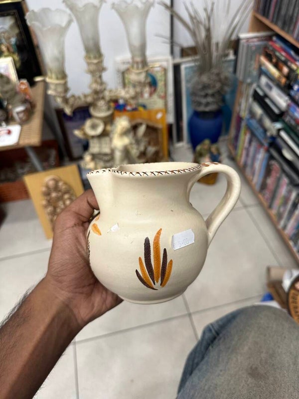 Ceramic Hand-Painted Jug - Decor