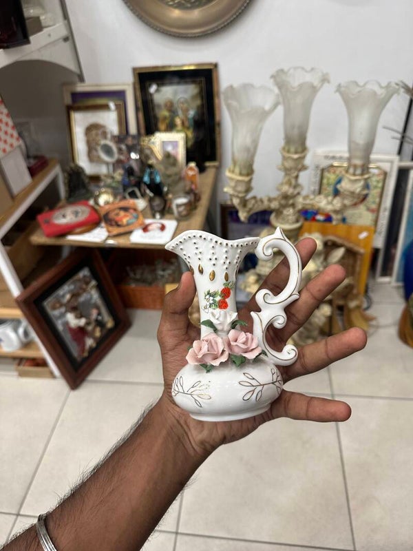 Mini Capodimonte Pitcher Vase - Decor