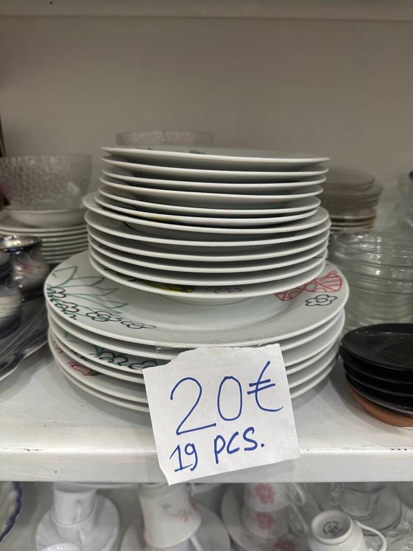 19Pcs Plates Set - Supplies