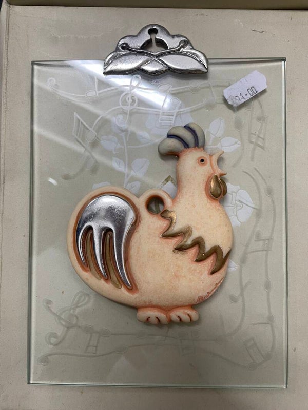 Rooster on Glass - Decor