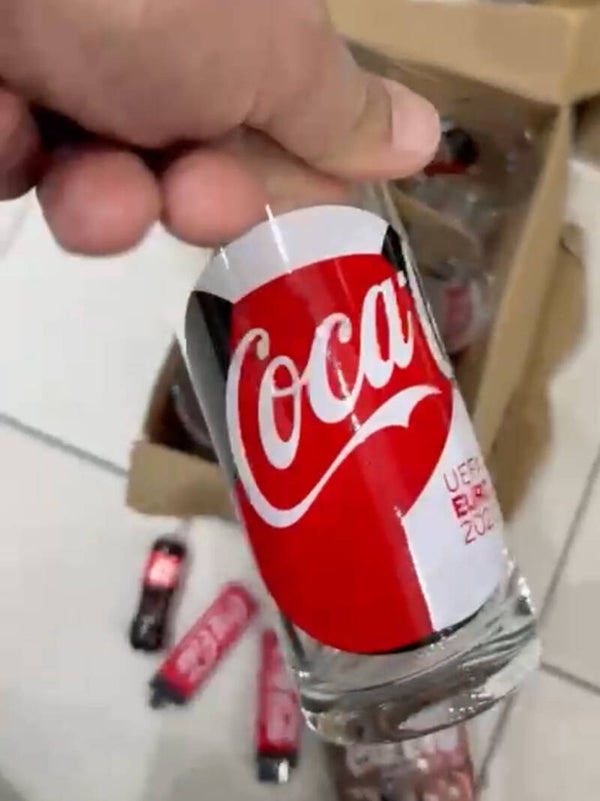 Coca Cola Glasses Euro 2020 - Collectibles