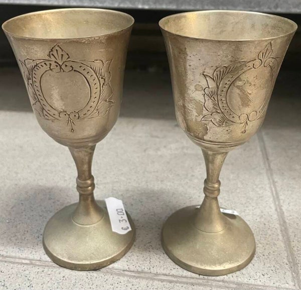 Vintage Brass Goblets - €3 Each - Brass