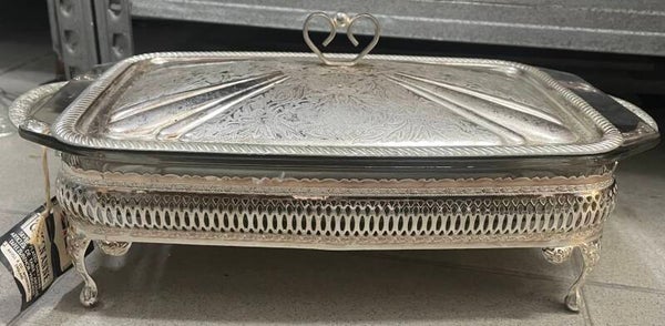 Silver-Plated Casserole Dish - Vintage
