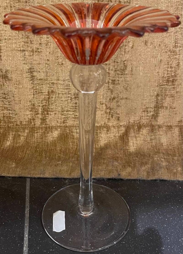 Glass Candle Holder - Candles