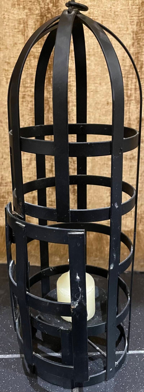 Black Lantern Candle Holder - Candles