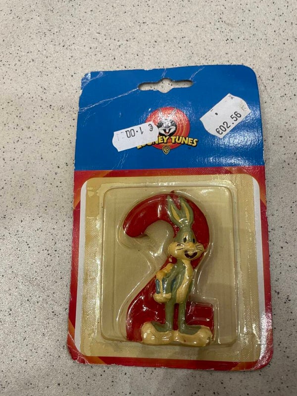 Vintage Bugs Bunny Birthday Candle - Candles