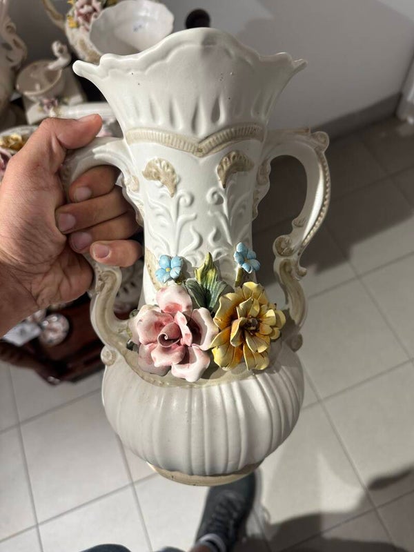 Capodimonte Two Handled Vase - Decor*