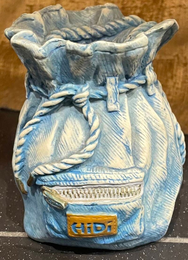 Ceramic Denim Pen Pouched-Shaped Holder Cup & Desk Organizer - Stationery