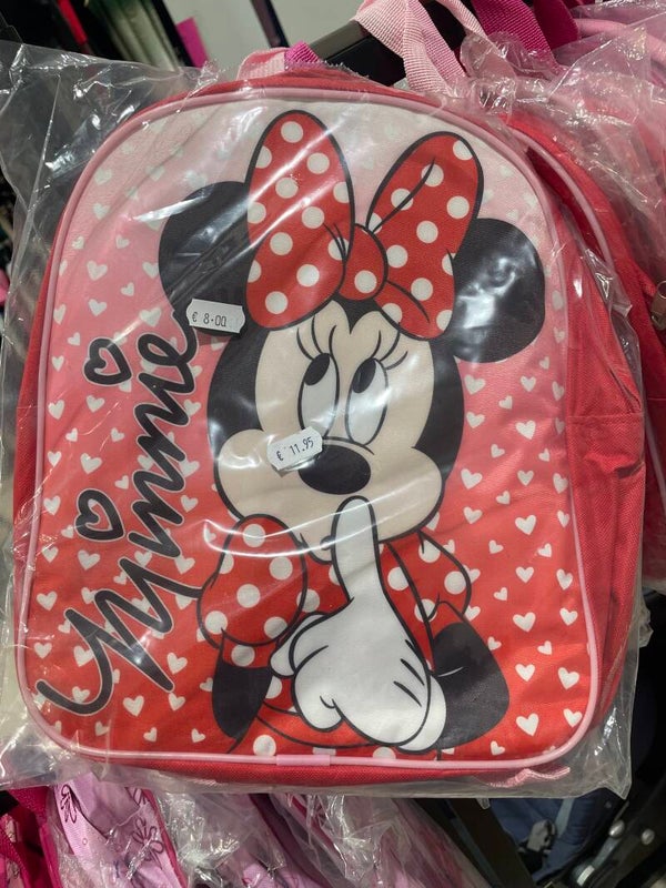 Red Minnie Mouse Backpack - Bags
