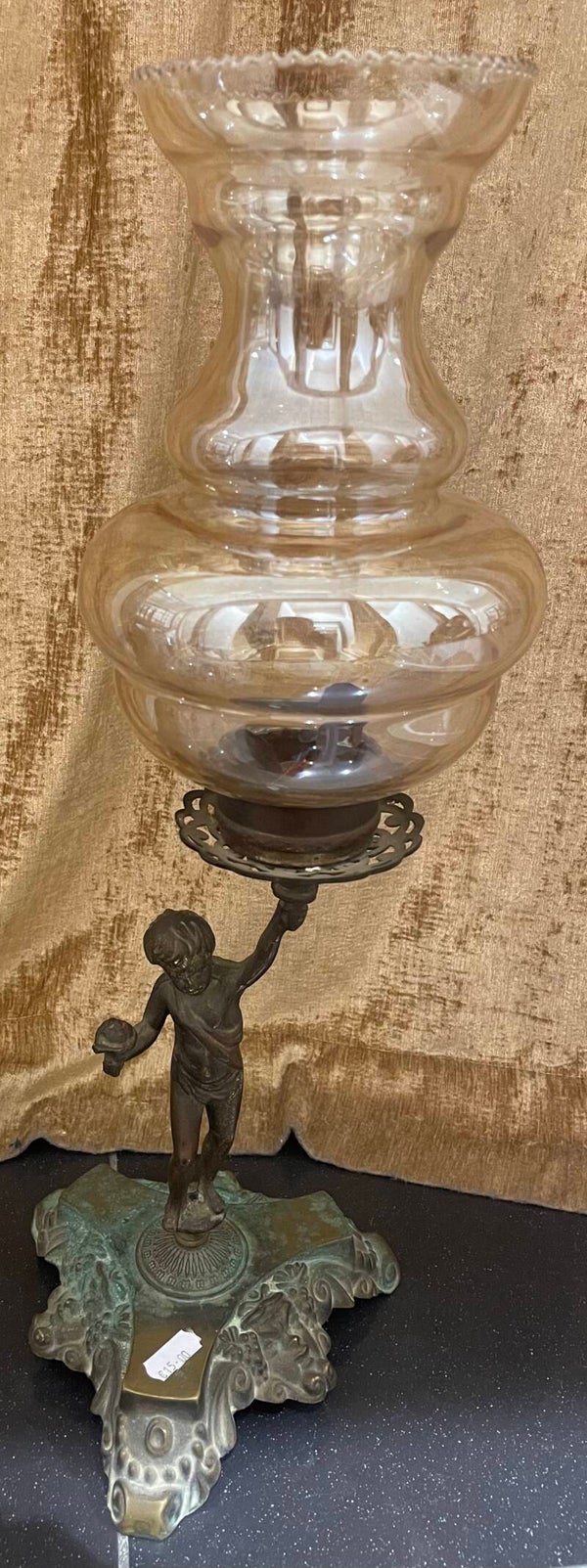 Vintage Figural Candle Lamp - Candles