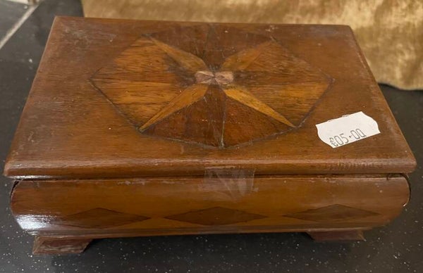 Wooden Jewellery Box - Antiques
