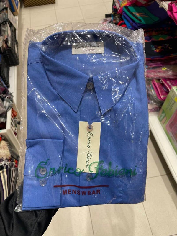 Men Blue Shirt - Size 15 1/2