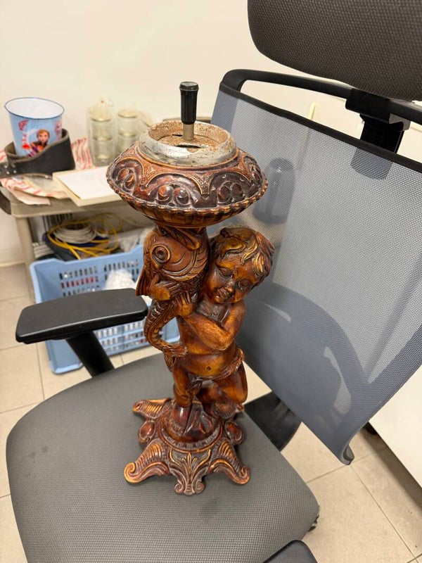 1960s Hollywood Regency-Style Floor-Standing Ashtray - Vintage*