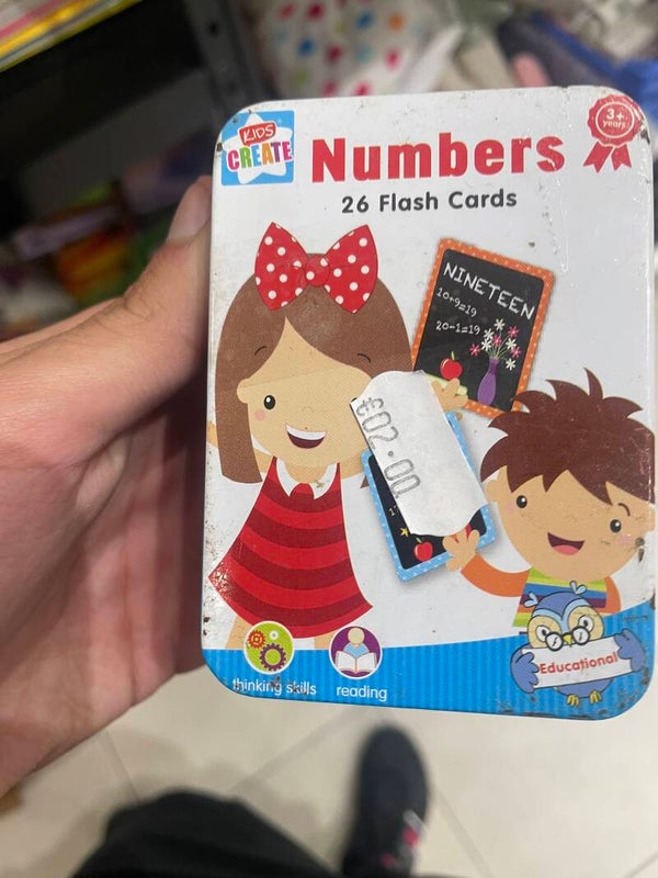 Number flash cards - Stationery