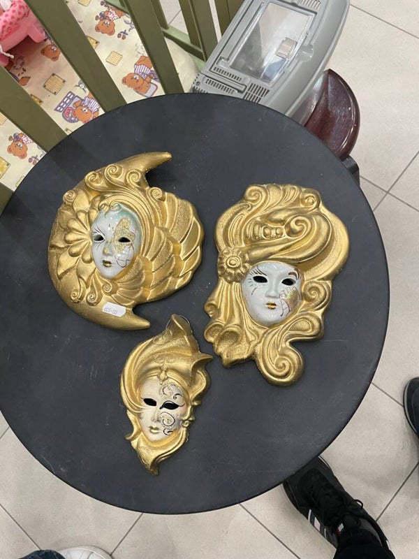 Venetian Mini Wall Set of Masks - Decor