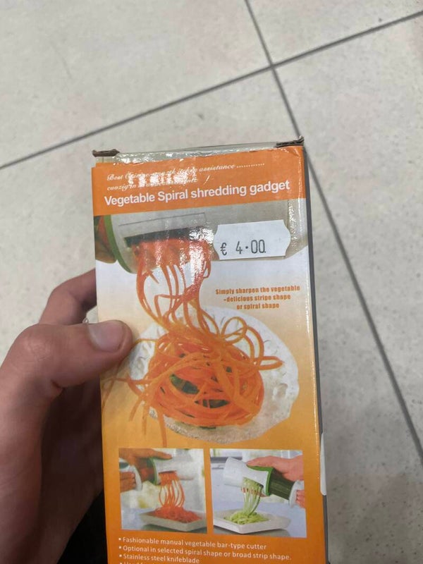 Vegetable Spiral Shredding Gadget - Supplies
