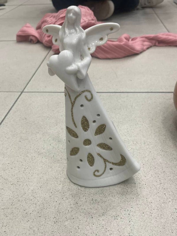 White Porcelain Large Angel - Figurines