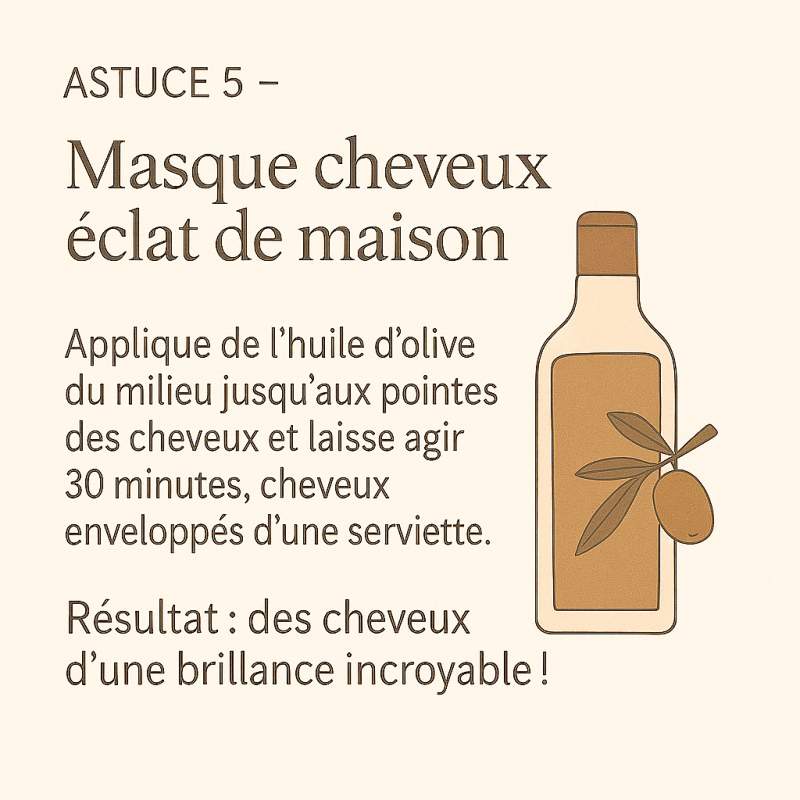 Masque cheveux éclat maison