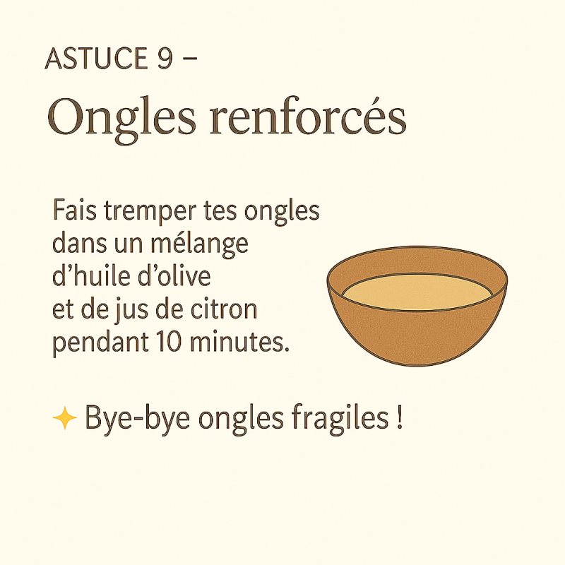 astuces pour avoir des ongles renforcés