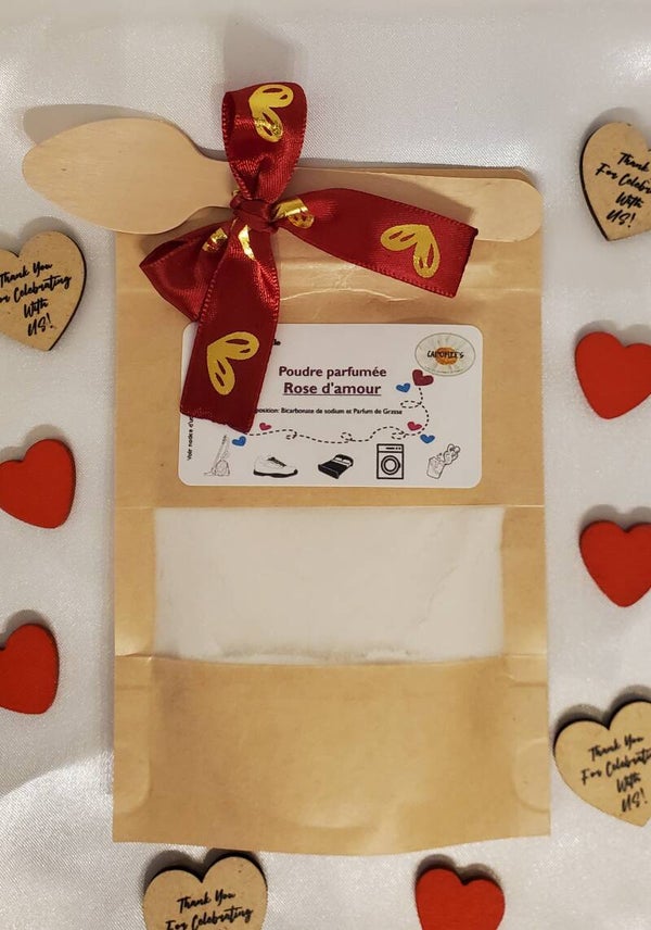 Poudre parfumée "Rose d'amour" (Fleuri)