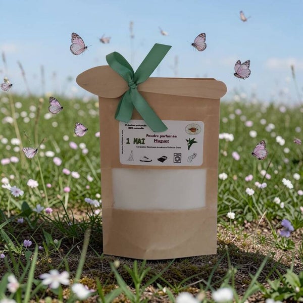 🍀 Poudre parfumée "Muguet" (Fleuri)