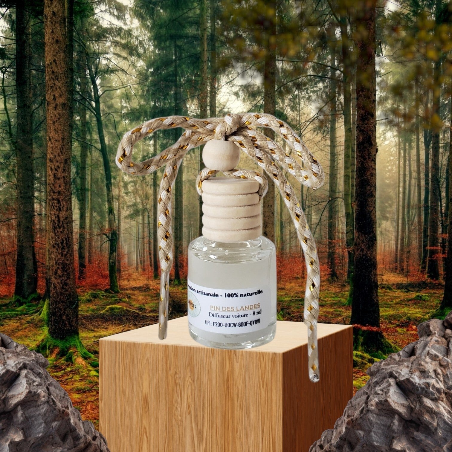 Diffuseur voiture "Pin des Landes" (Boisé)