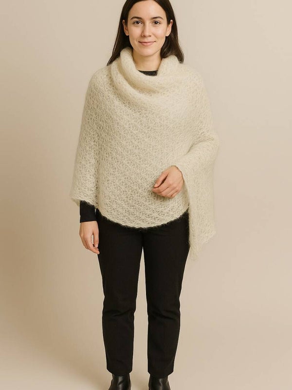 châle crochet fantaisie