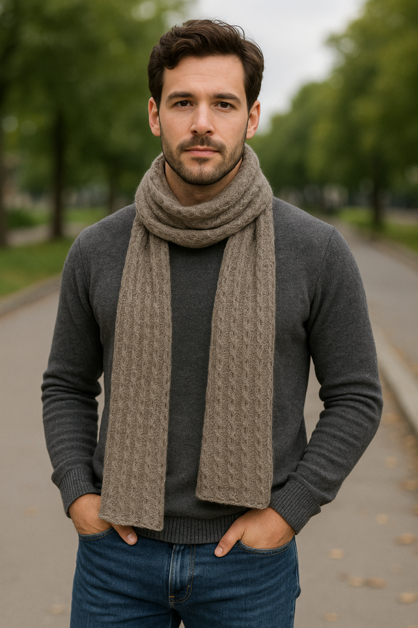 écharpe fantaisie de torsades