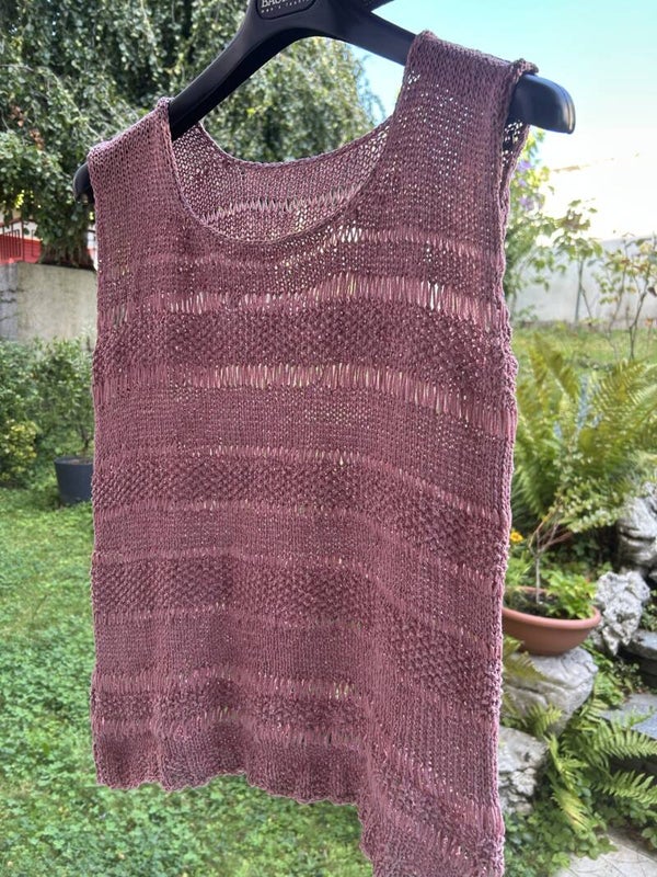 débardeur tricot fantaisie