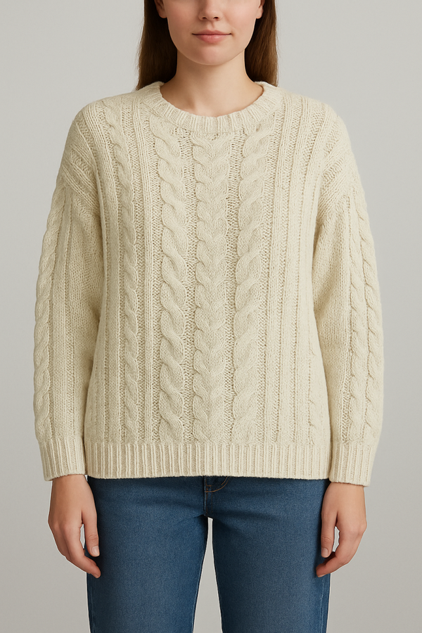 pull torsades en  coton