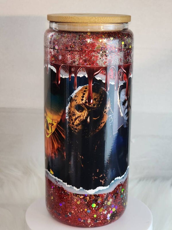 Jason, Michael,  IT Horror Snow globe tumbler