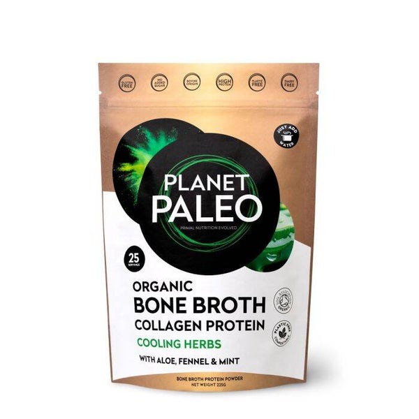 Planet Paleo - Organic Bone Broth Collagen Protein Cooling Herbs.