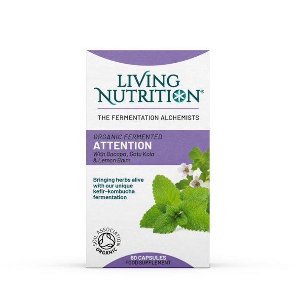 Living Nutrition - Fermented Attention Bio - 60 caps.