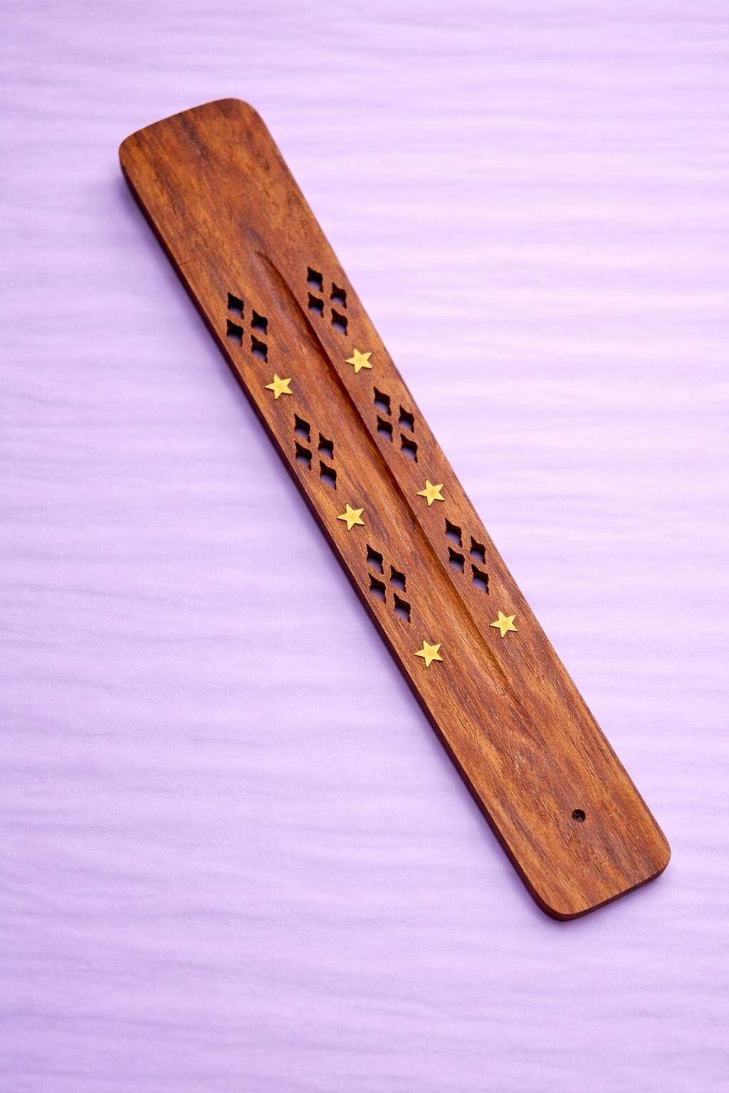 Houten wierookhouder