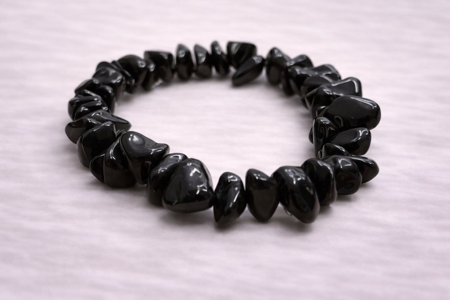 Obsidiaan armband