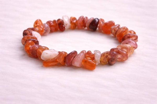 Rode Agaat/Carneool armband