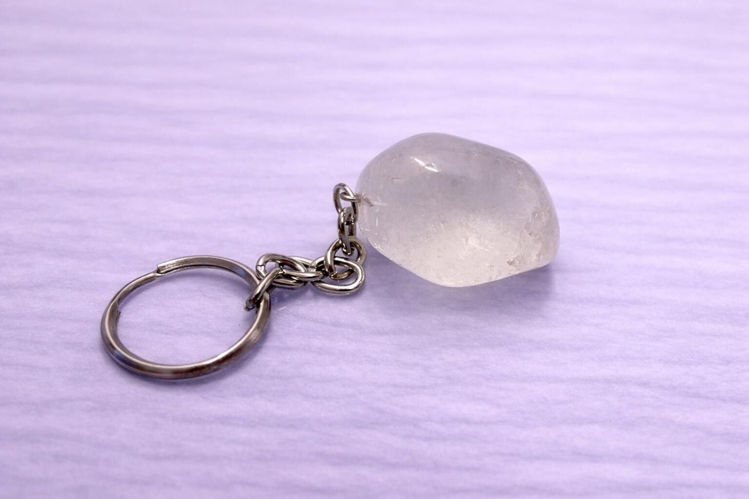 Bergkristal sleutelhanger groot